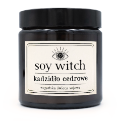 Świeca wegańska Soy Witch świeczka sojowa zapachowa wszkło Kadzidło cedrowe