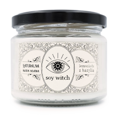 Świeczka sojowa świeca zapachowa szkło Lemoniada z bazylią WEGAŃSKA świeża