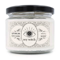 Świeczka sojowa zapachowa w szkle Soy Witch Whisky sour Elegancka Vegan