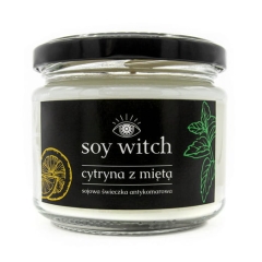 ŚWIECA Świeczka sojowa naturalna Cytryna na komary ODSTRASZA OWADY 50H