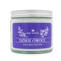 Świeczka sojowa zapachowa w szkle Dzikie Owoce Soy Witch wegańska naturalna