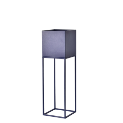 Osłonka Kwietnik Metalowy Stojak Loft Granatowy