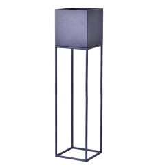Osłonka Kwietnik Metalowy Stojak Loft Granatowy