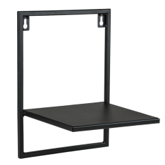 Kwietnik na ścianę Ścienny Półka rustykalna Loft Wiszący Czarny solidny