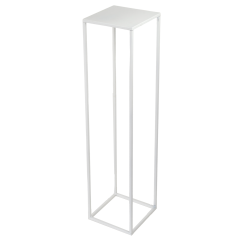 Kwietnik Metalowy Stojak Loft na Kwiaty Biały