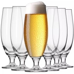 Pokale Szklanki Kieliszki do piwa na nózce Elite KROSNO 6szt 500ml ZESTAW