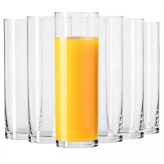 Wysokie eleganckie szklanki do soku wody long drink KROSNO Pure 6x200ml