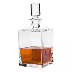 Karafka szklana z korkiem do whisky nalewek koniaku 0,75ml Krosno solidna