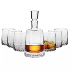 Zestaw do whisky KROSNO PREZENT Karafka + 6 szklanek KOMPLET 7 CZĘŚCI
