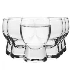 Kieliszki do wódki likieru Krosno Sterling 35 ml 6 sztuk dekoracyjne ZESTAW