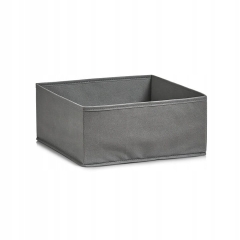 Składane pudełko Zeller szare 28x28x13cm materiałowy organizer do szafy