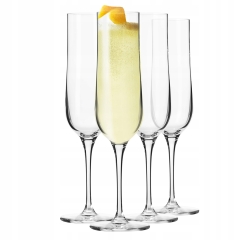 Kieliszki wysokie koktajlowe do szampana KROSNO SHAKE N°7 French75 4x120ml