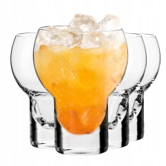 Nowoczesne szklanki do drinków KROSNO SHAKE N°3 Ginger 200 ml pękate ZESTAW