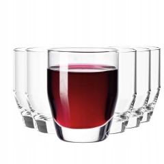 Kieliszki Ray KROSNO 6 sztuk 50ml SHOT do wódki nalewek likieru zwężane