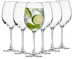 DUŻE WYSOKIE Kieliszki do wody wina drinków KROSNO Elite 6x480ml KOMPLET