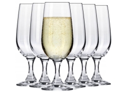 Kieliszki do szampana PROSECCO szampanówki KROSNO Pure 6x180ml Basic ZESTAW