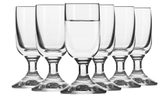 Kieliszki do wódki shotów nalewki na nóżce stopce Krosno Balance 6x20 ml