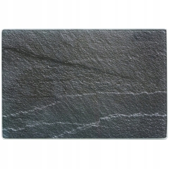 DESKA PODKŁADKA DO KROJENIA SZKLANA NADRUK łupek 30x20 cm PROSTOKĄTNA