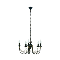 Żyrandol Lampa wisząca ARES 5x60W IP20 E14 Czarny Nowodvorski
