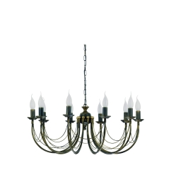 Żyrandol Lampa wisząca ARES 10x60W IP20 E14 Czarny Nowodvorski