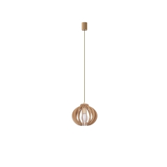 Lampa wisząca IKA C 60W IP20 E27 Drewno Nowodvorski