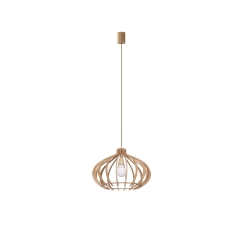 Lampa wisząca IKA D 60W IP20 E27 Drewno Nowodvorski