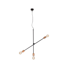 Lampa wisząca STICKS 3x60W IP20 E27 Czarny Nowodvorski