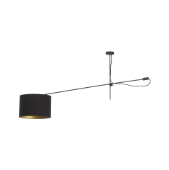 Lampa przysufitowa VIPER 1x60W IP20 E27 Czarno-Złoty Nowodvorski