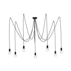 Lampa wisząca SPIDER 7x60W IP20 E27 Czarny Nowodvorski