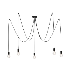 Lampa wisząca SPIDER 5x60W IP20 E27 Czarny Nowodvorski