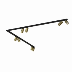Lampa sufitowa Listwa Reflektor CORNER 2x150 10W LED Mosiądz Nowodvorski
