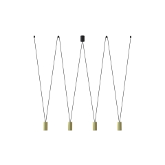 Lampa wisząca MORE EYE 10W LED IP20 GU10 Mosiądz Nowodvorski