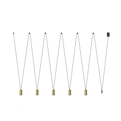 Lampa wisząca MORE EYE 10W LED IP20 GU10 Mosiądz Nowodvorski