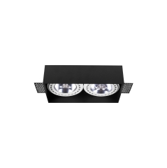 Lampa sufitowa punktowa MOD 2x75W IP20 GU10 Czarny Nowodvorski