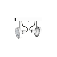 Lampa sufitowa Listwa Reflektor CROSS 2x75W Biały Nowodvorski