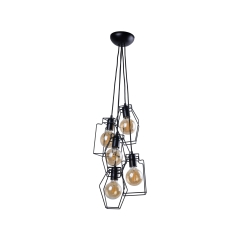 Lampa wisząca FIORD 5x60W IP20 E27 Czarny Nowodvorski