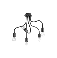 Lampa przysufitowa FLEX 5x60W IP20 E27 Czarny Nowodvorski