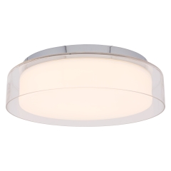 Lampa sufitowa Plafon PAN M 17W IP44 LED Chrom Nowodvorski