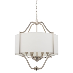 Żyrandol Lampa wisząca NUNTUCET 6x40W E14 Chrom Nowodvorski