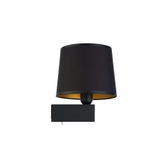 Lampa ścienna Kinkiet CHILLIN 40W E27 Czarno-Złoty Nowodvorski