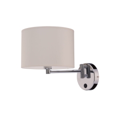 Lampa ścienna Kinkiet wł. HOTEL 1x60W E14 Ecru Nowodvorski