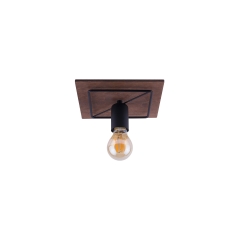 Lampa przysufitowa COBA 1x60W IP20 E27 Ciemne drewno Nowodvorski