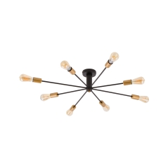 Lampa przysufitowa MILL 8x60W IP20 E27 Czarny Nowodvorski