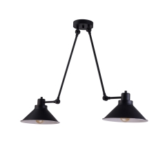 Lampa przysufitowa TECHNO 2x60W IP20 E27 Czarny Nowodvorski
