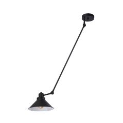 Lampa przysufitowa TECHNO 1x60W IP20 E27 Czarny Nowodvorski
