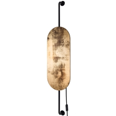 Lampa ścienna Kinkiet wł. WHEEL LUX 2x20W G9 Złoty Nowodvorski