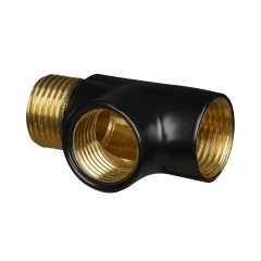 Trójnik do grzałki 1/2" czarny mat Luxrad