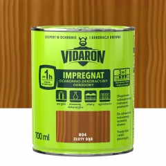 Impregnat do drewna ogrodowy 0.7 l Złoty Dąb Vidaron