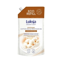 Mydło w płynie Creamy&Soft cotton 900 ml refill Luksja