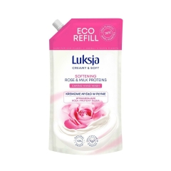 Mydło w płynie Creamy&Soft rose 900 ml refill Luksja